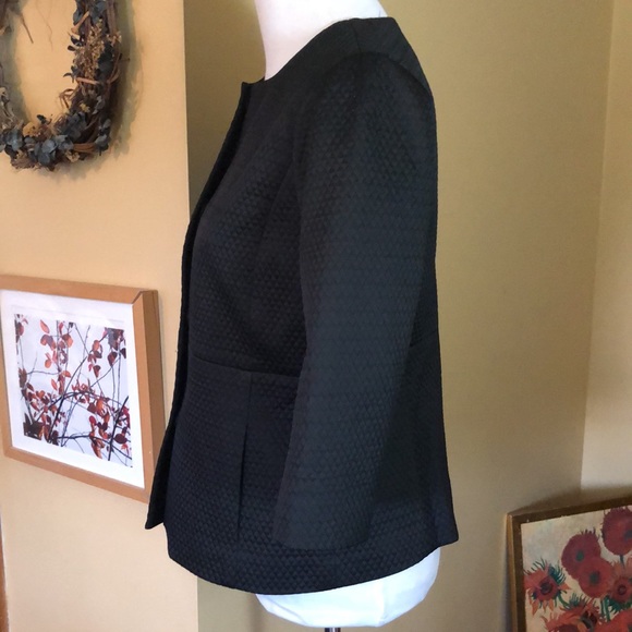 ANN TAYLOR Size 6 Diamond Quilted Classic Snapfront Blazer Lightweight $168 NEW - Picture 10 of 16